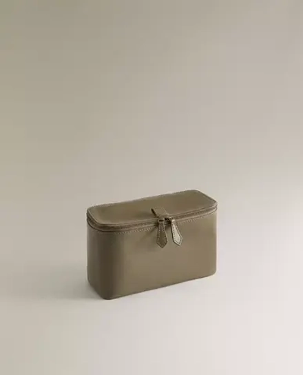 ZARA HOME КОЖАНЫЙ НЕСЕССЕР, ХАКИ