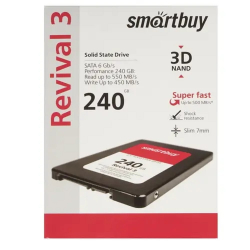 SSD диск Smartbuy SSD 240Gb Revival 3 SB240GB-RVVL3-25SAT3 (SATA3.0, 7mm)