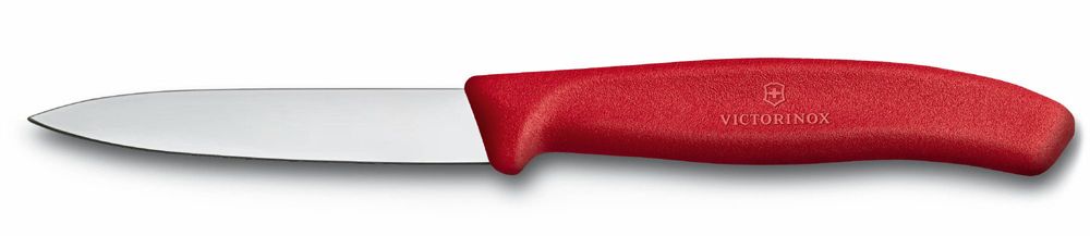 Нож для овощей SwissClassic 8 см из стали с заострённым кончиком красный VICTORINOX 6.7601