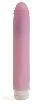 Розовый вибратор с насадкой из SUNRISE UR3
