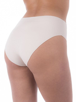 Бесшовные слипы средней посадки (Размер: L) (Цвет: бежевый)