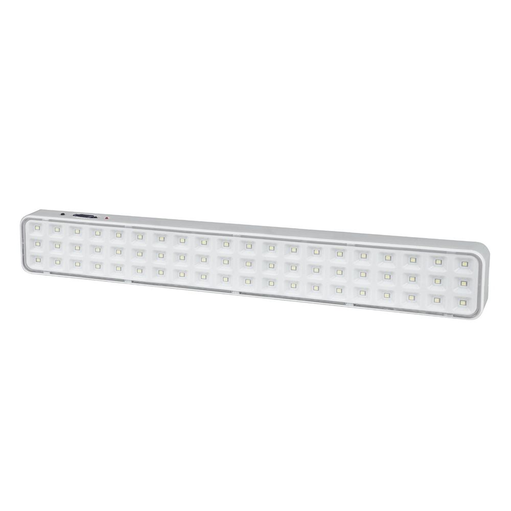 ULR-Q402 5W-DW WHITE S01 Светильник светодиодный аварийного освещения. Наклейка ВЫХОД. Дневной свет 6500K. Встроенный аккумулятор AC-DС. Корпус белый. ТМ Volpe.