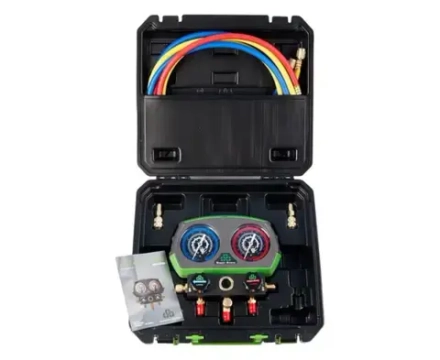 Манометрическая станция Super Stars ST- B280(R22/404/407/410, 2-х вентильный; шланги 1.5м, 55 Bar-1/