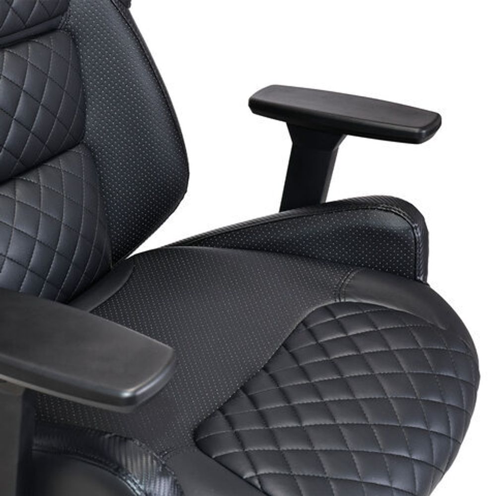 Кресло BRABIX PREMIUM "Tokyo EX-595", регулируемый подголовник, рециклированная кожа, черное, 532975