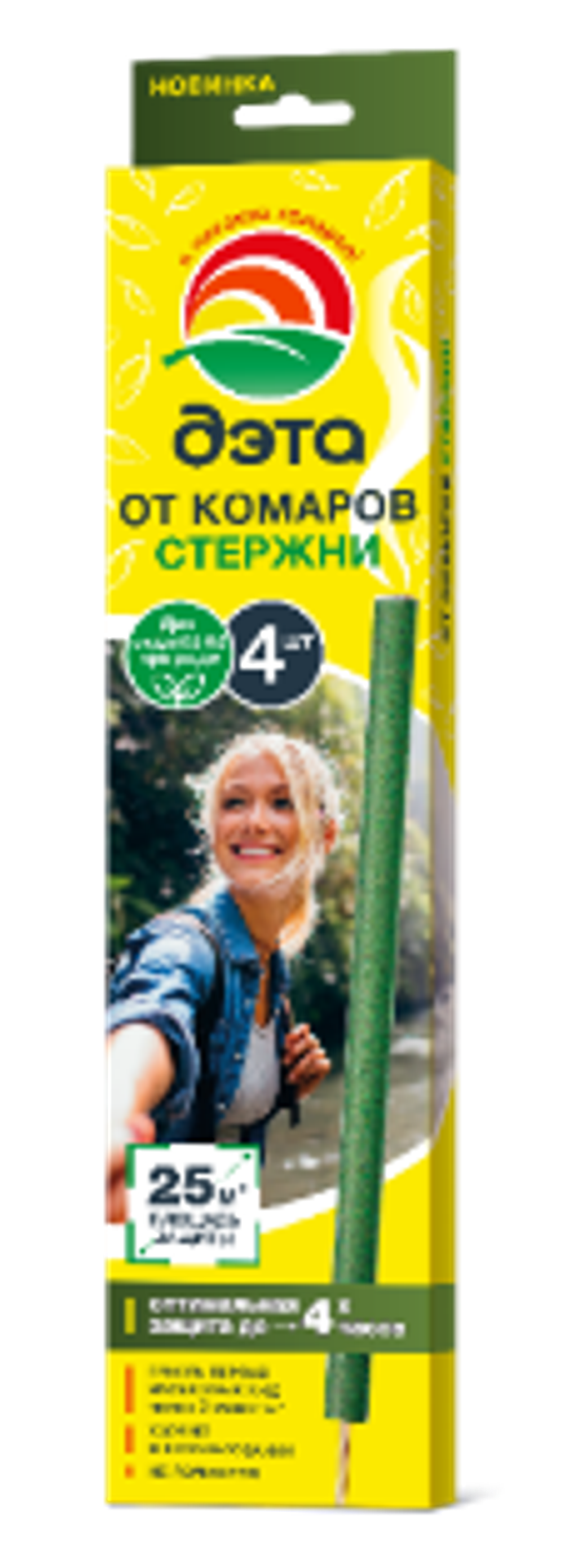 ДЭТА стержни от комаров 4 шт.