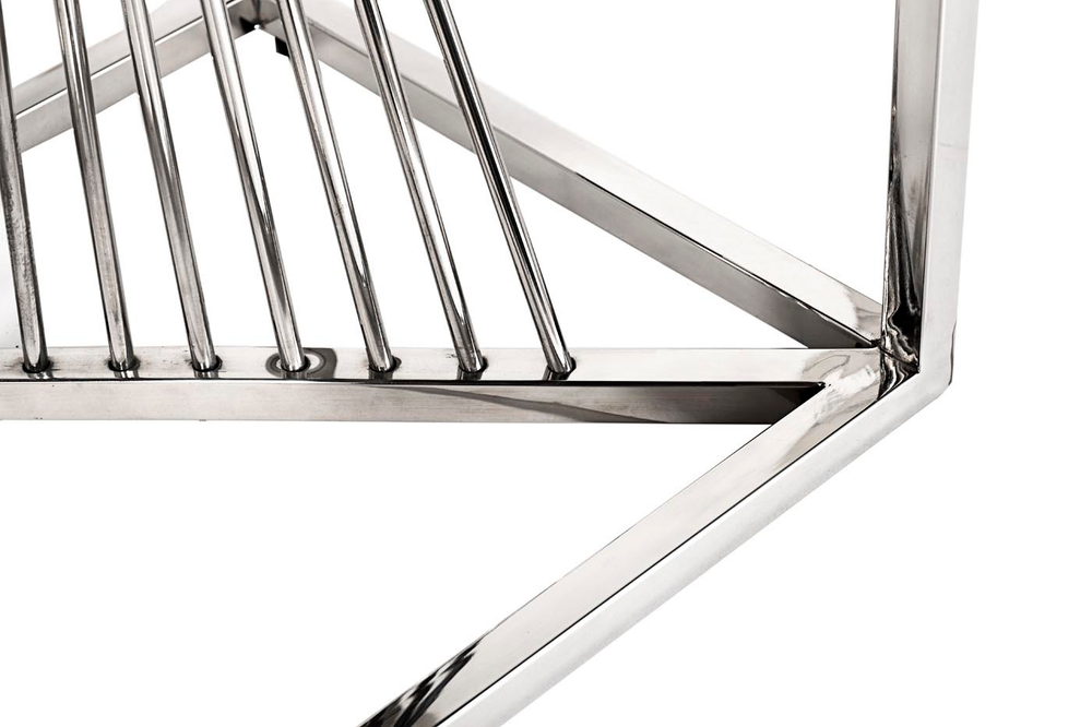 Стол журнальный Garda Decor черный-серебряный 13RXET8083M-SILVER