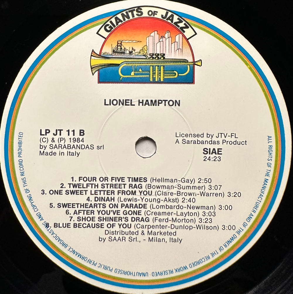 Lionel Hampton - 1937-1940 (Италия 1984г.)