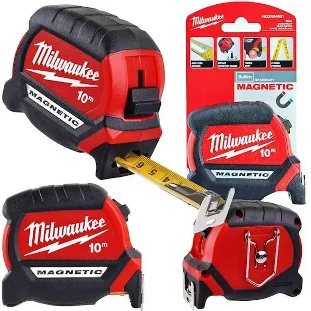 Рулетка метрическая магнитная Milwaukee Premium GEN III 10 м/ 27 мм