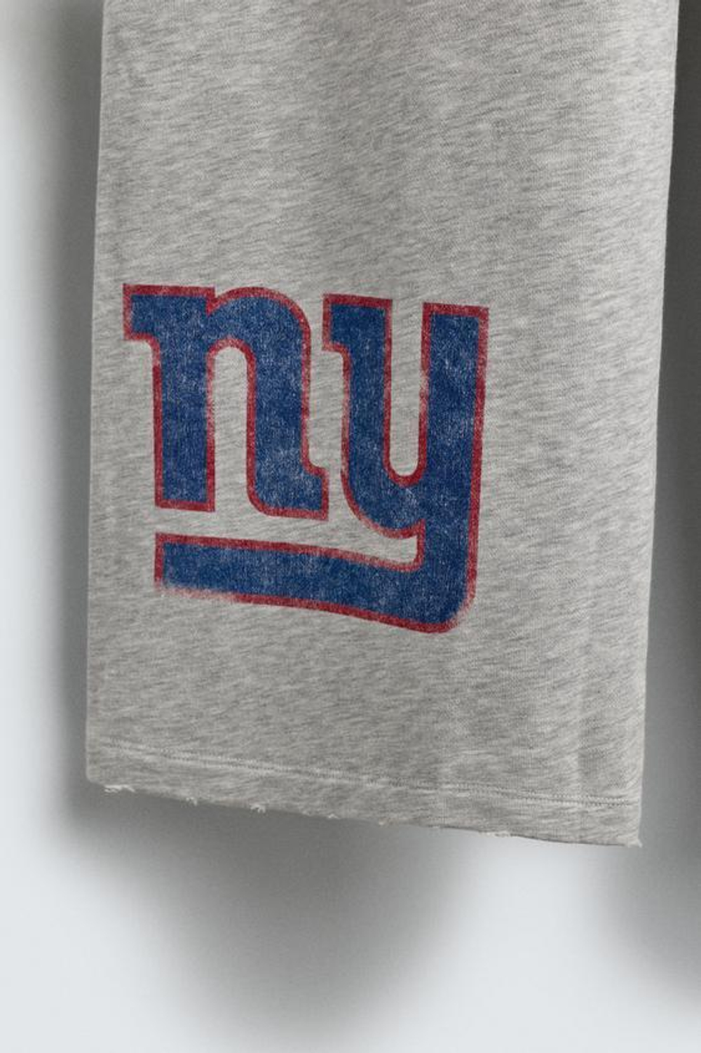 ZARA ДЖОГГЕРЫ СВОБОДНОГО КРОЯ NFL NEW YORK GIANTS, СЕРЫЙ МЕЛАНЖ