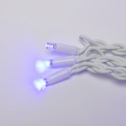 ULD-C2030-240-TWK BLUE IP67 Занавес светодиодный с эффектом мерцания. 3х2м. Соединяемый. 240 светодиодов. Синий свет. Провод белый. TM Uniel.