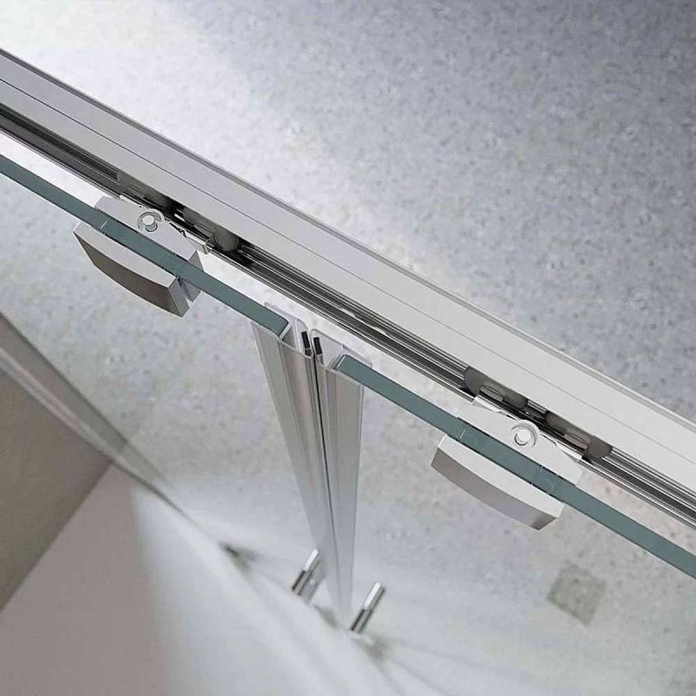 Душевая дверь BelBagno LUCE-BF-2 150 стекло прозрачное/профиль хром
