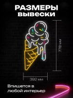 Неоновая вывеска "Мегарожок"