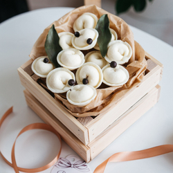 Шоколадные пельмени "Вкус Любви" 12 шт с начинкой, подарок мужчине на 23 февраля.