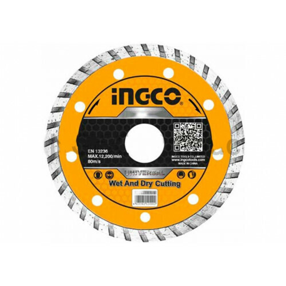 INGCO Диск алмазный TURBO 180х22мм DMD031802
