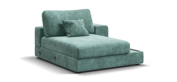 Босс Модуль оттоманка правая Шенилл Глосс минт