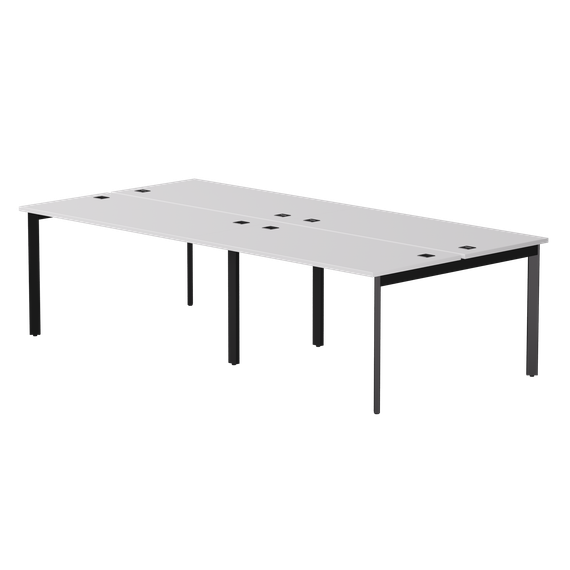 Бенч-система на 4 места Everprof EVO на металлокаркасе 2360х670(1370)x755 опоры 45гр