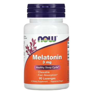 Now Foods Melatonin 3 mg 90 Lozenges , Мелатонин в пастилках