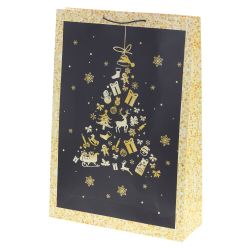 GAEM Пакет подарочный (бумага 210г/м2, блок 12шт), L50 W0,8 H72 см, 2в.