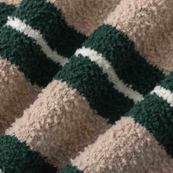 Свитер Soft Strips песочный/темно-зеленый - фото 8