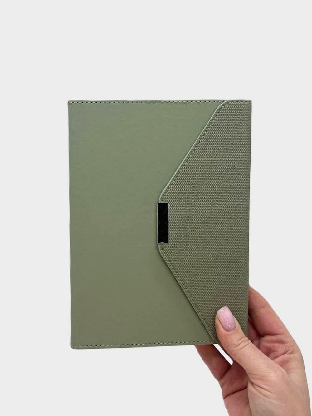 Блокнот А5 конвертом 96 л  в линейку зеленый (30579-2)