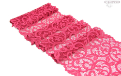 Эластичное кружево, ОПТ, 19 см, ягодный оттенок (Арт.: ЕК-2167), м