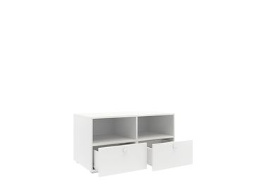 Абрис ПМ-332.05 Тумба с 2 ящиками (Белый глянец)