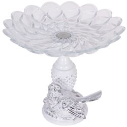 Фруктовница-конфетница Птичка Терра сонг Сильвер