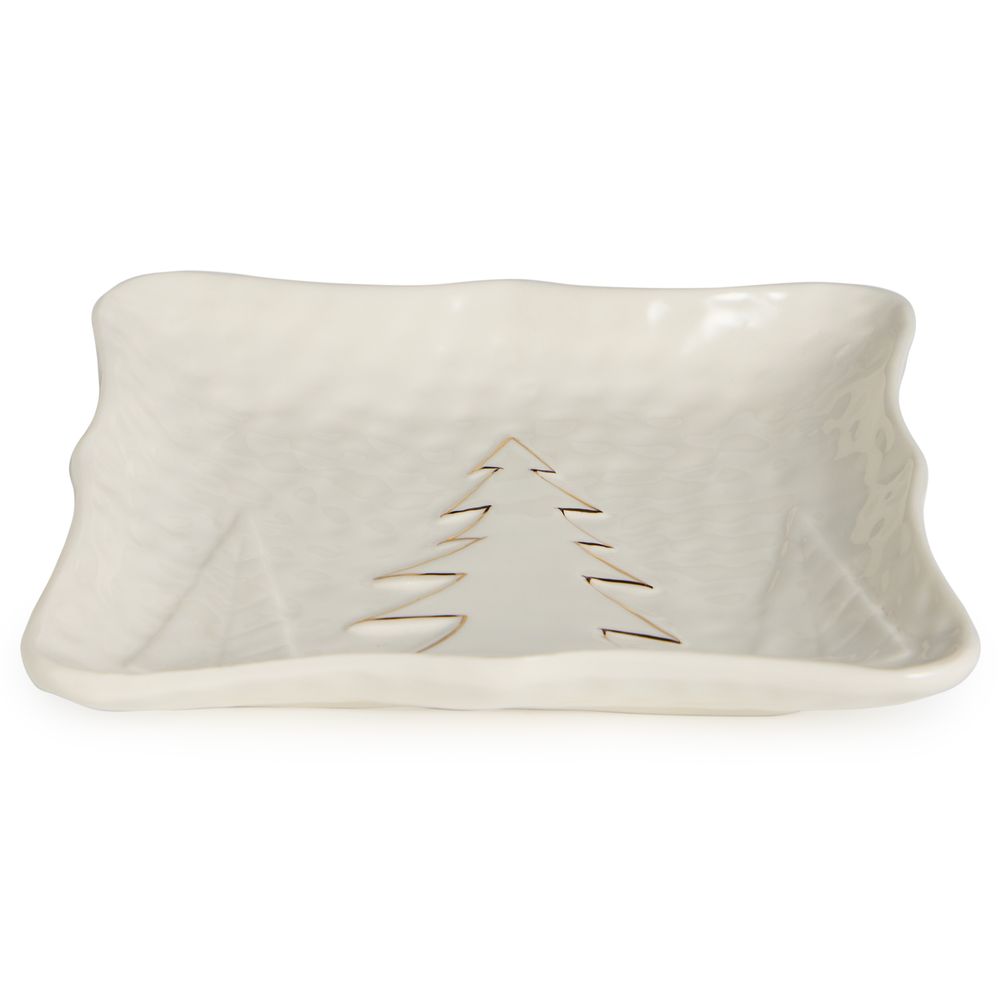 БЛЮДО СЕРВИРОВОЧНОЕ "НОВОГОДНЕЕ" 15,7*14,4*2,3 СМ