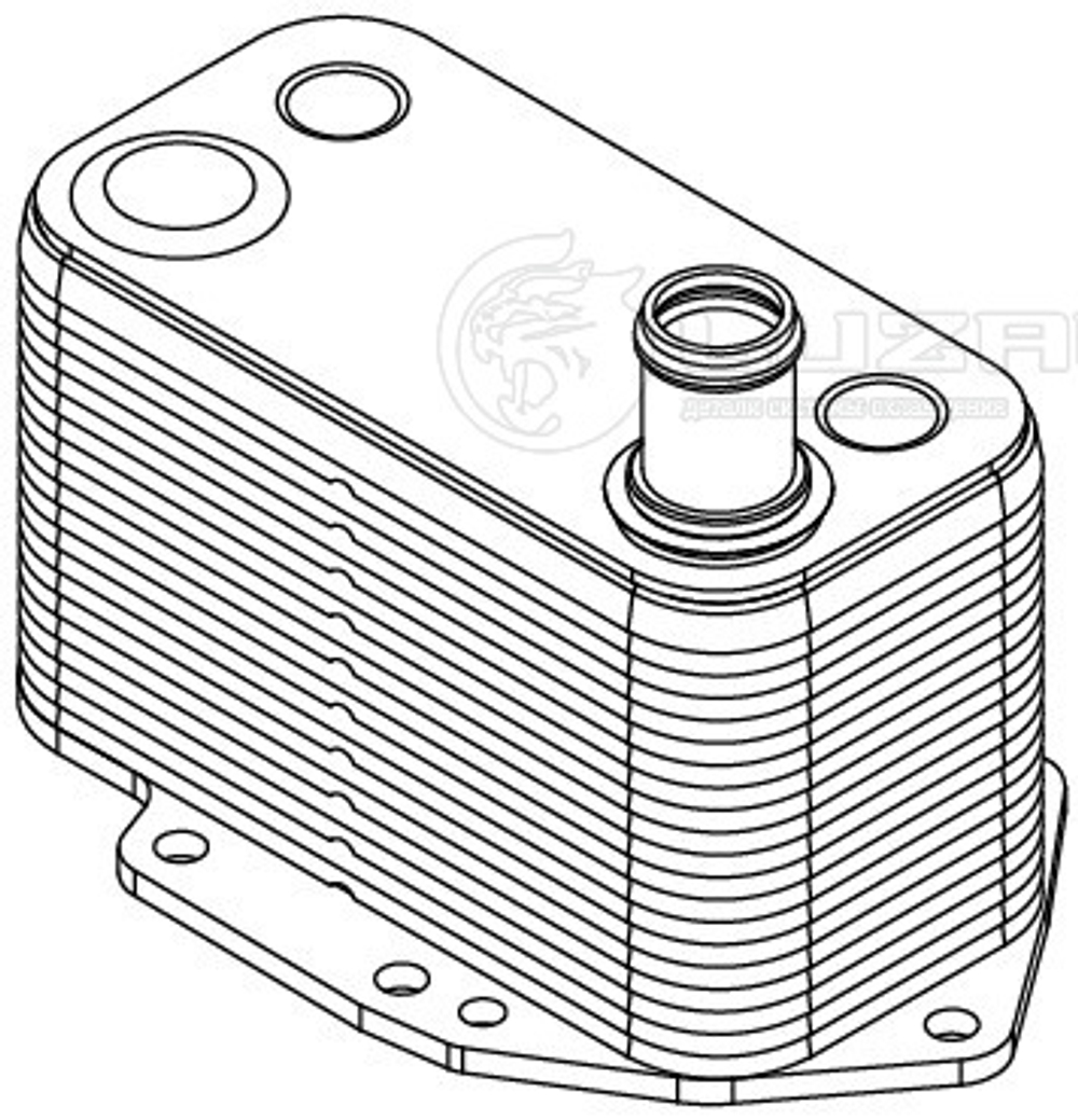 LOc 2605 -  Радиатор масляный для а/м BMW X5 (E53) (00-)/X5 (E70) (06-)/X6 (E71) (08-)/X3 (E83) (04-)/5 (E60) (03-) 3.0D [M57D30]
