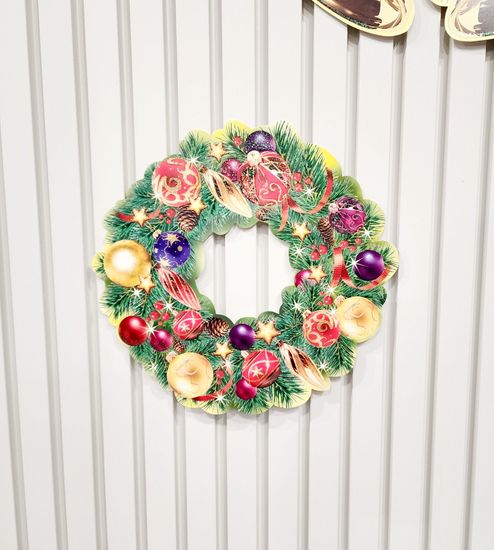 Плакаты и украшения на стену Новогодние на скотче