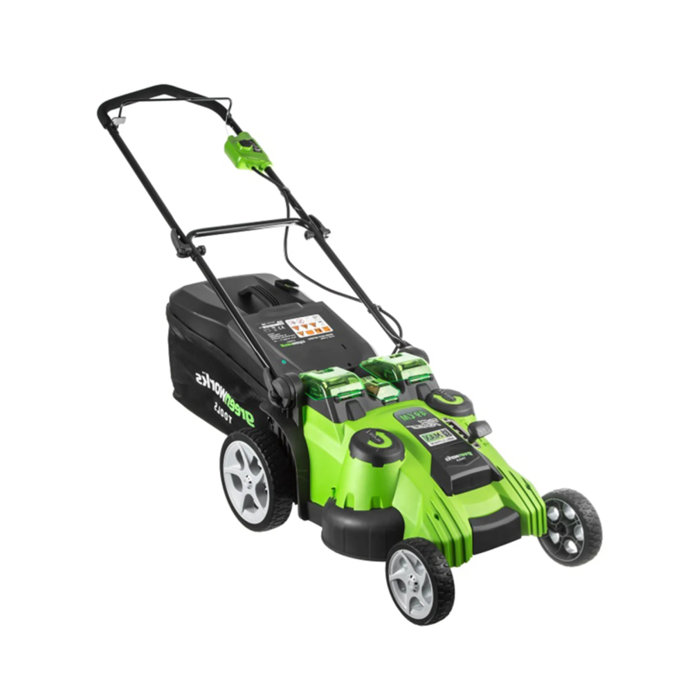 Газонокосилка Greenworks TwinForce G40LM49DB 40V (49 см) аккумуляторная -  без АКБ без зарядного устройства