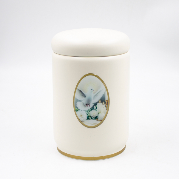 Урна биоразлагаемая «Традиция М» эмаль слоновая кость