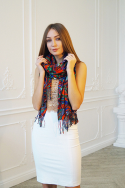 LIGVIANNI Палантин Kerchief Violet
