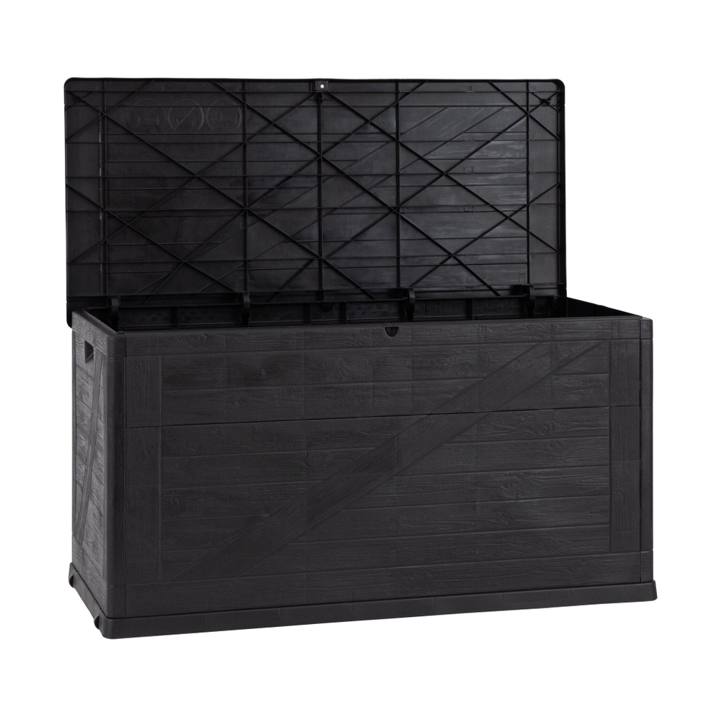 Пластиковый сундук Toomax Multibox Wood 420 л anthracite