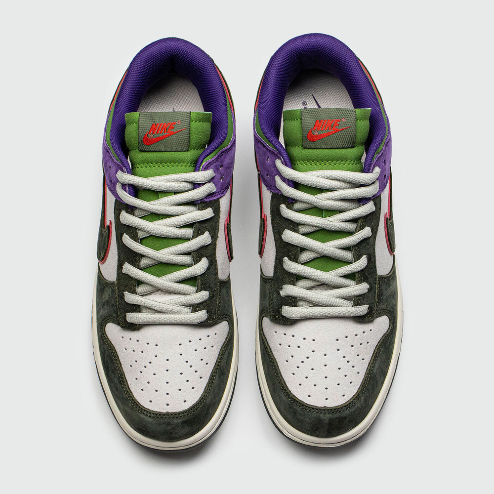 Кроссовки Nike Dunk Low Green / Grey Violet