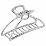 Краб для волос 7,8 см, серебристый, MONTE VITA, 457016