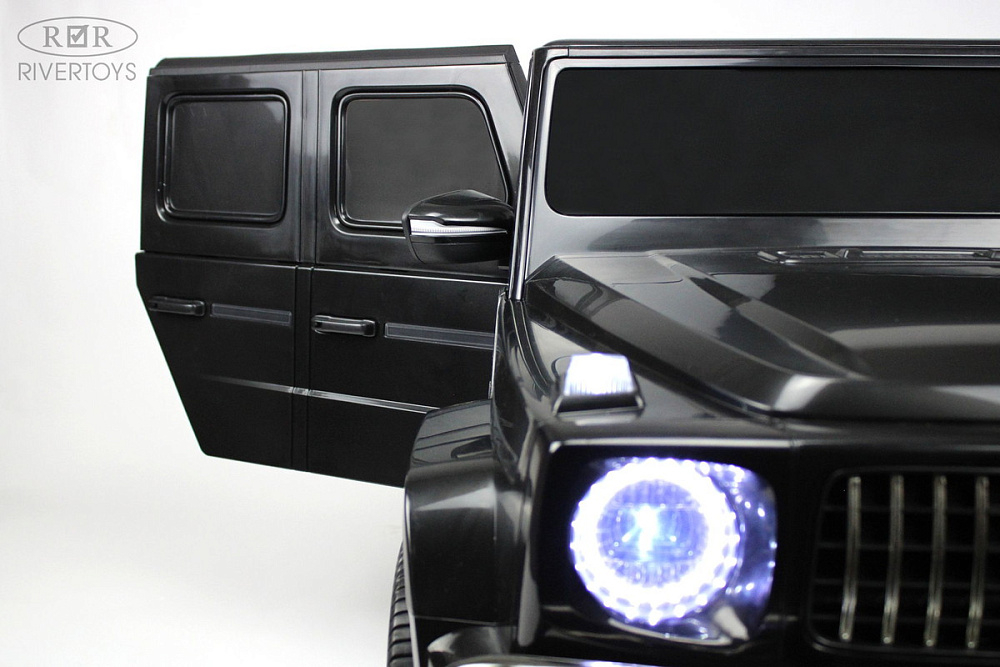 Детский электромобиль RiverToys Mercedes-AMG G63 4WD (S307) черный глянец
