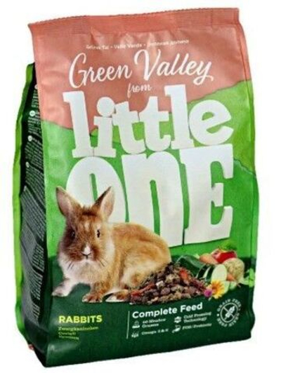 Корм для кроликов разнотравья Зеленая долина 750г пакет Little One (Литтл Ван)