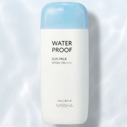 Водостойкое солнцезащитное молочко для лица Missha All Around Safe Block Water Proof Sun Milk SPF50+ PA++++, 70мл