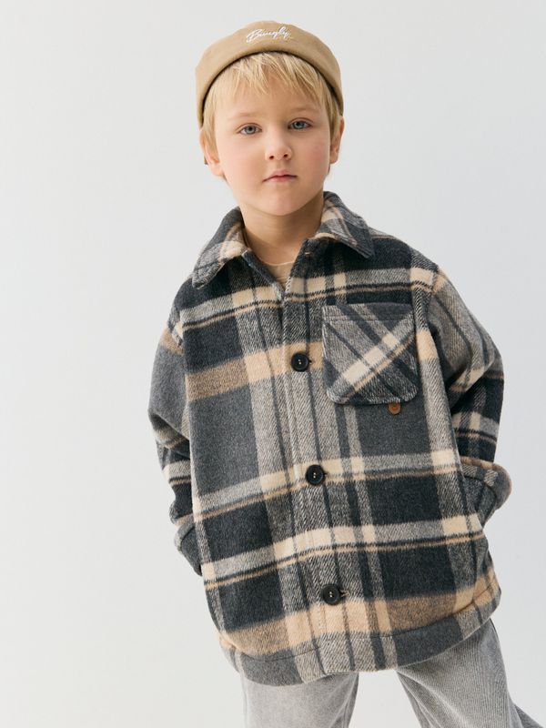 Пальто клетка 