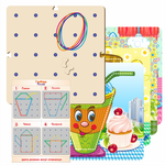 Геоборд «Посуда» + 4 схемы