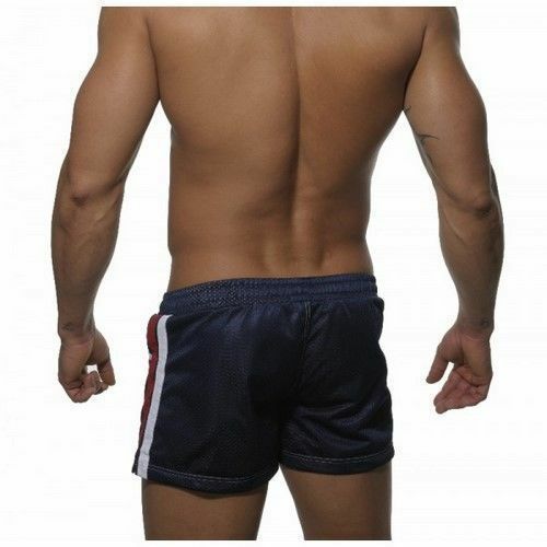 Мужские шорты темно - синие в сетку Addicted Sport Shorts Navy