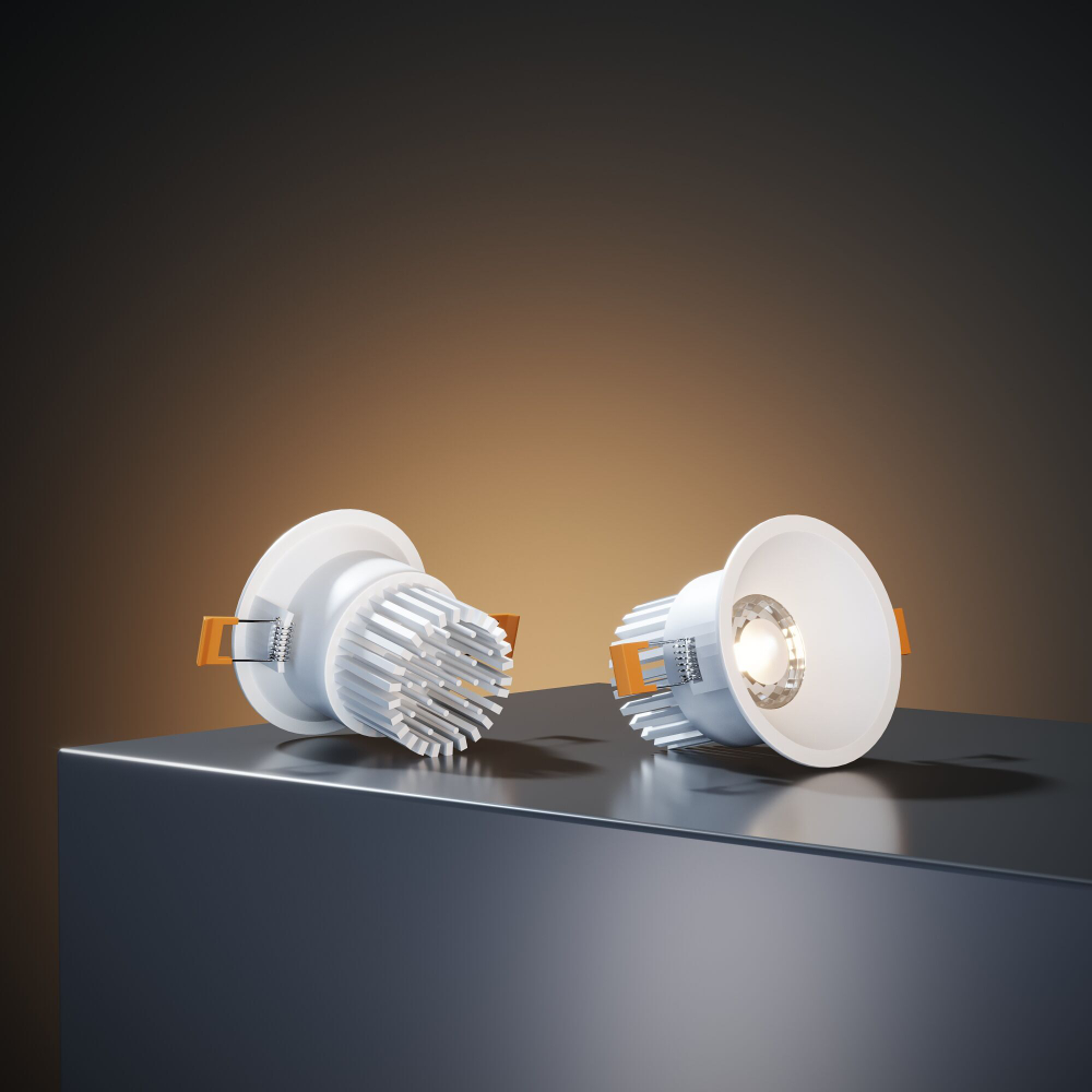 Встраиваемый светодиодный светильник Lin 7W 3000K белый 15266/LED