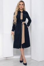 Платье вельветовое "Чувство стиля" (синее) П8585 LT Collection (Акция)