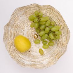 Фруктовница-конфетница Флора Бронза