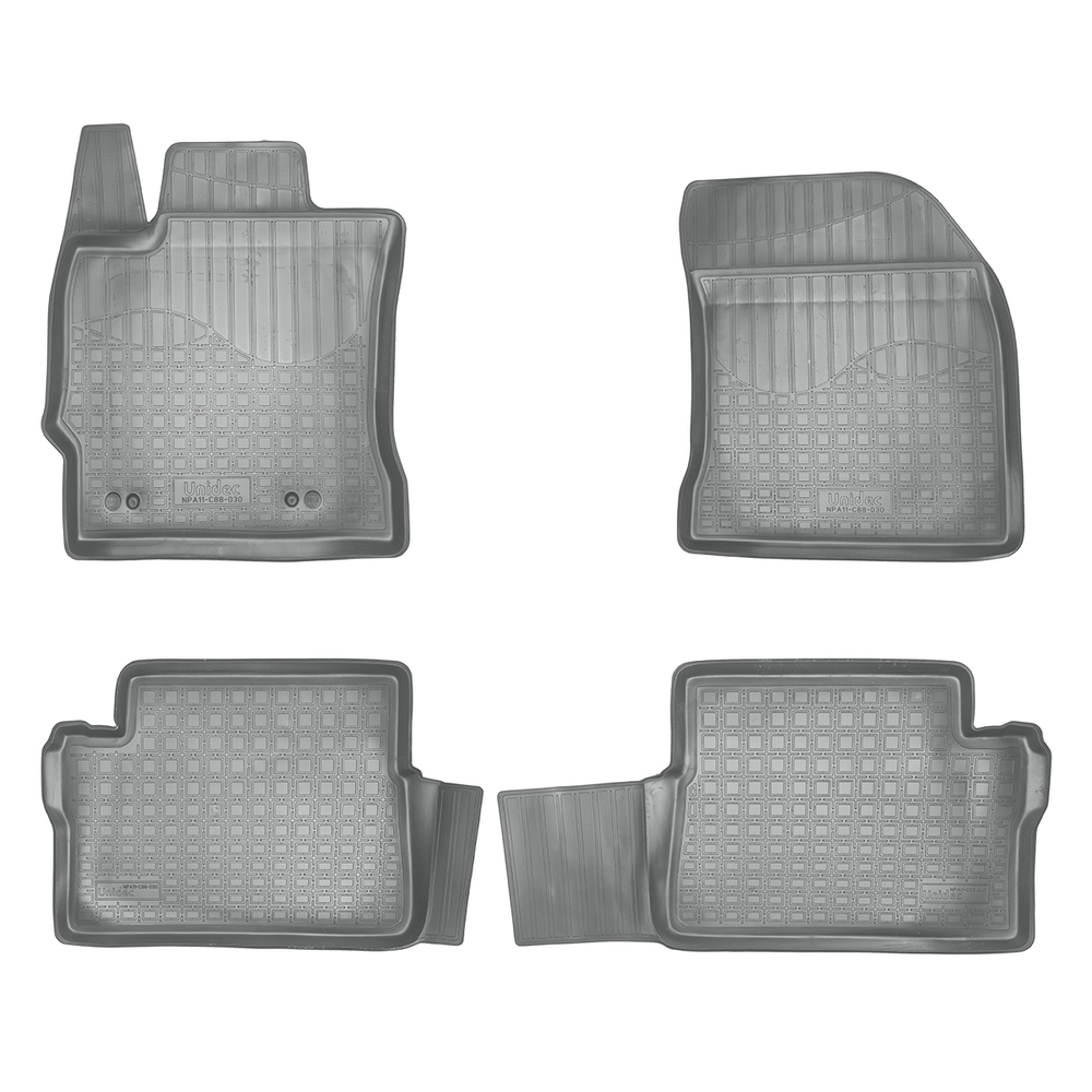 Ковры в салон Norplast/Unidec для Toyota Auris (2013-)Полиуретан,Серый, арт.NPA11-C88-030-G