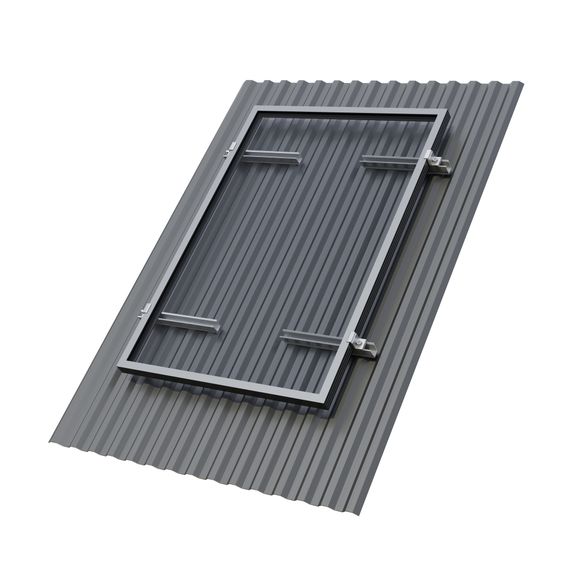 Крепёж одной солнечной батареи 100-200 Вт на наклонную крышу. 70 мм, фото №723152452