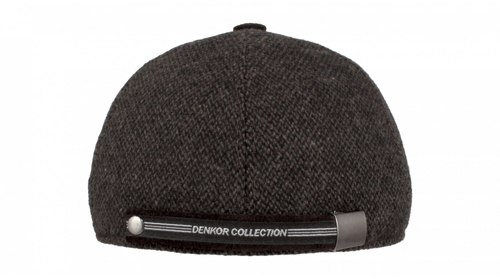 Бейсболка пальтовая ткань+замш/Denkor