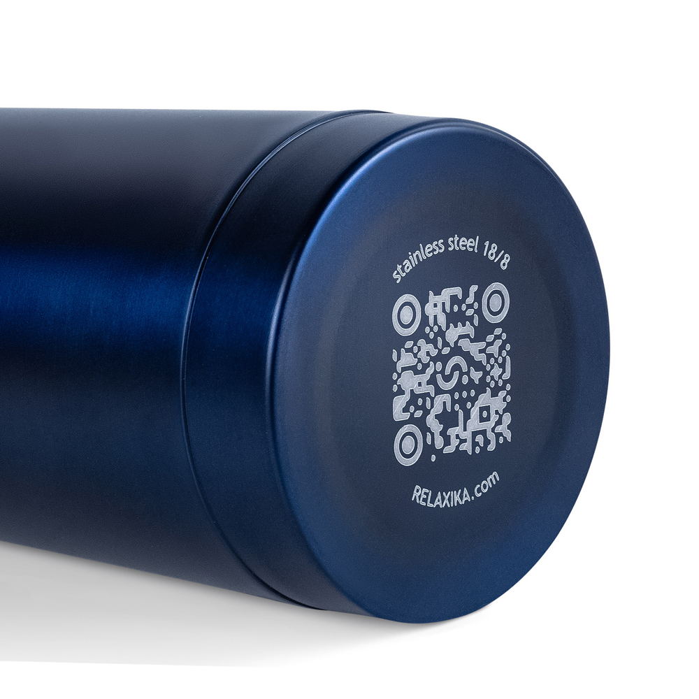 Термос Relaxika 101 (0,5 литра), темно-синий (без лого)