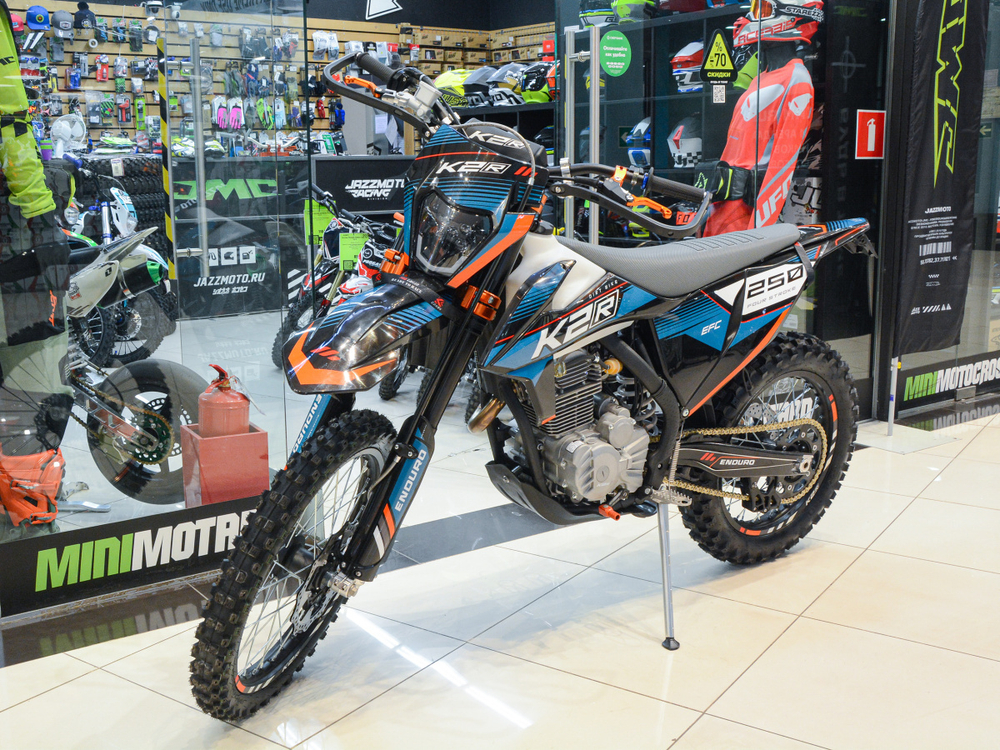 Кроссовый мотоцикл K2R 250 EFC Blue/Black 21/18